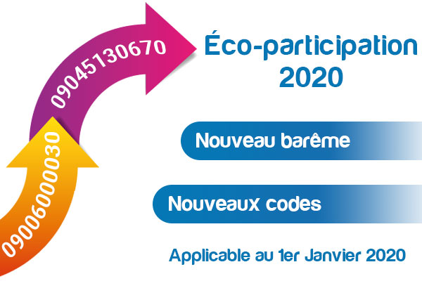 Ecolix met à jour les tarifs de l'éco-participation 2020