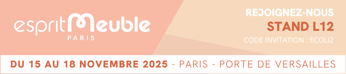 Ecolix sera présent au salon Esprit Meuble 2025 Stand L12