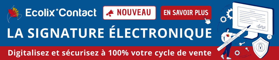 La signature électronique dans Ecolix Contact