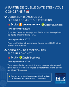 Félix en avant vers la facturation électronique : date