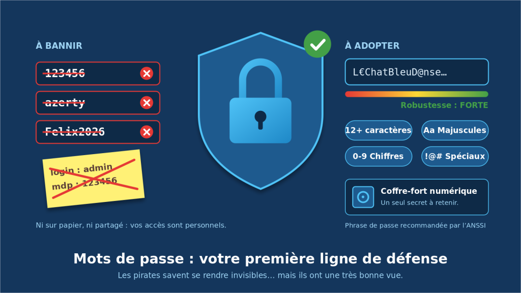 Nos bonnes pratiques pour un mot de passe sécurisé.